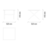 Стол журнальный малый ENZA HOME ELEGANTE EH20168