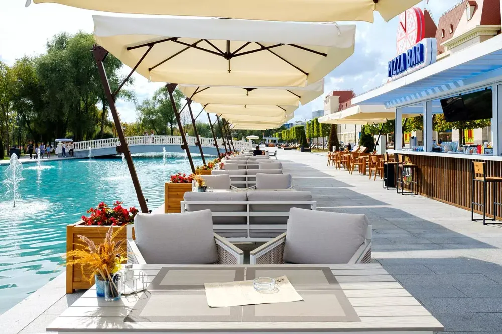 "Сан Ремо" диван 2-местный плетеный из роупа, каркас алюминий белый, роуп бежевый, ткань бежевая