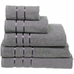 Полотенце махровое 30*60см «LUNA» цвет серый 10330 плотность 360гр/м2