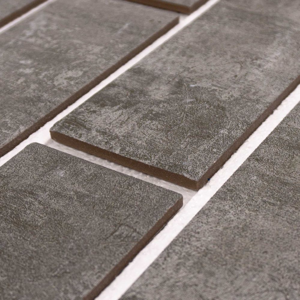 Клинкерная термопанель ППС Beryoza Ceramica Brick Wall Серый 1040х510 мм