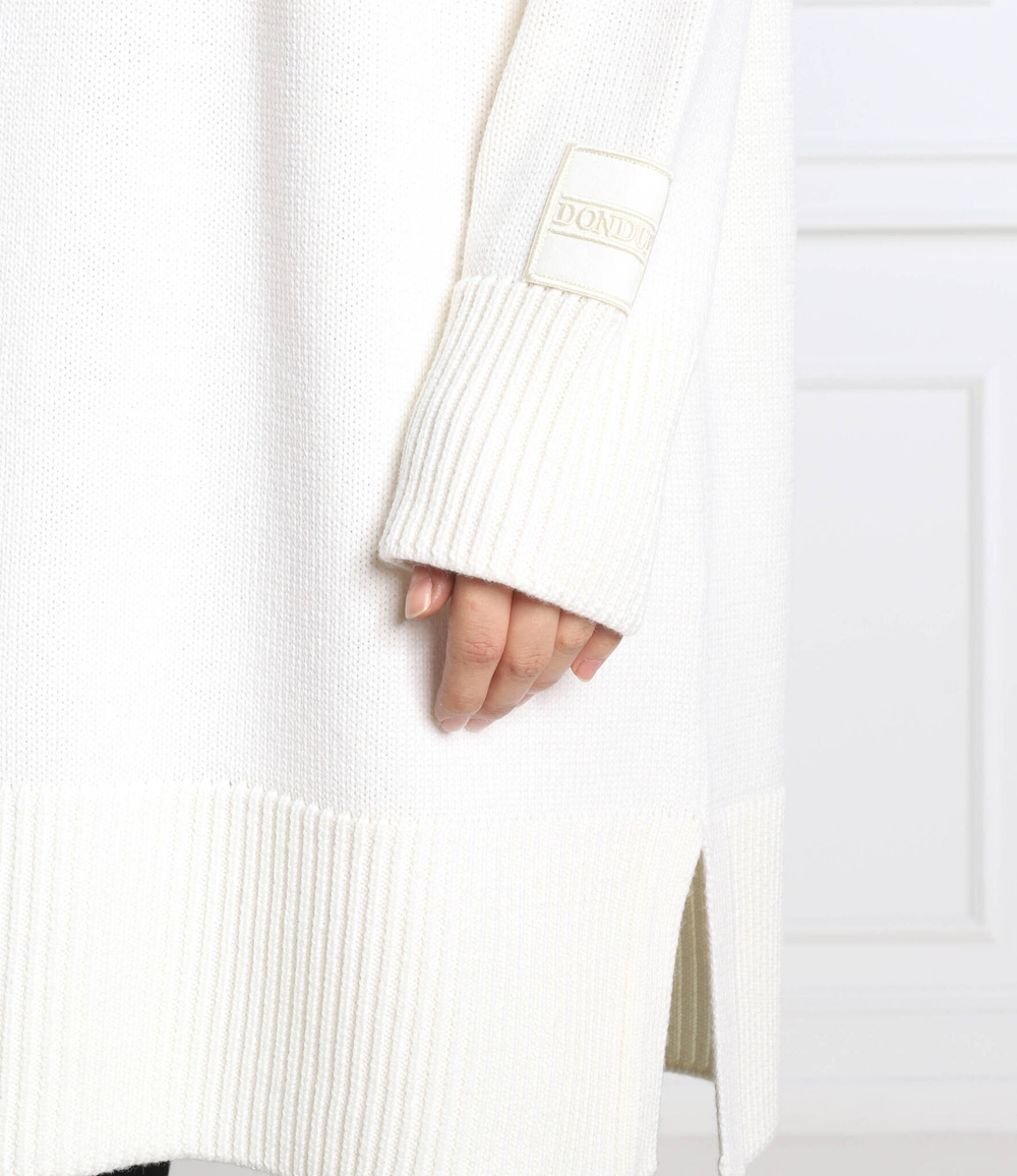 хлопковое платье DONDUP - made in Italy - кремовый(DA283 M00796D 002)