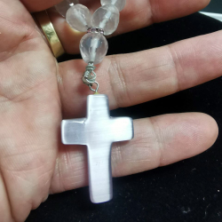 Четки "Крест 10" розовый кварц, улексит