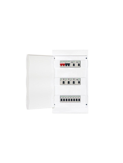 Бокс навесной ОП City9 Box 3 ряда 36мод IP40 IK07 80А 2 клеммы с бел. дверцей SE EZ9E312P2SRU