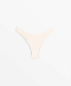 OYSHO Бразильские плавки-бикини с U-образным вырезом, экрю