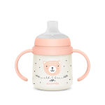 Бутылочка с ручками Suavinex Night Wild 150 мл розовая, 6 мес+