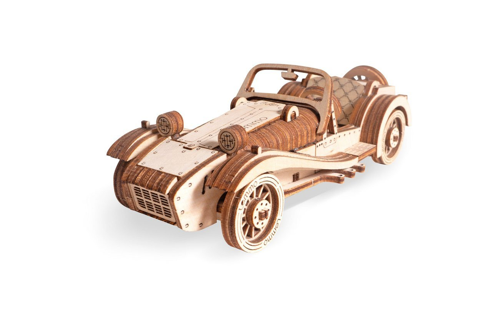 Автомобиль РОДСТЕР от Lemmo - Деревянный конструктор, 3D пазл, сборная модель