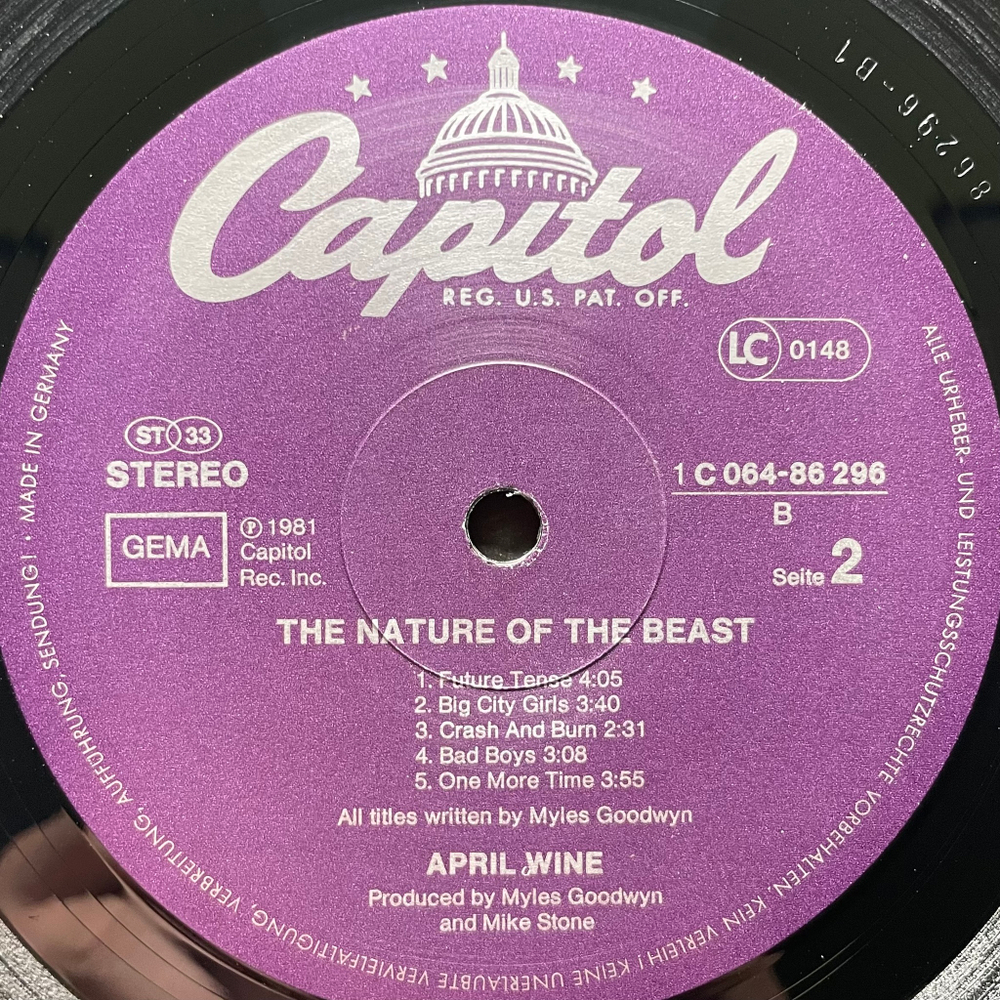 April Wine ‎– The Nature Of The Beast (Германия 1981г.)