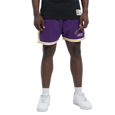 Шорты Mitchell&Ness NBA Logo Over Game Day Los Angeles Lakers Purple Shorts