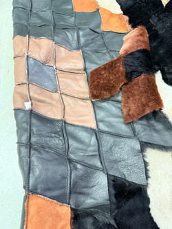 Покрывало меховое ковер из шкуры овчины