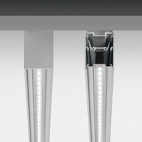 Подвесной светодиодный светильник Ideal Lux Fluo Bi-Emission 1200 3000K Al 192659