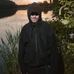 Худи Смерч оверсайз на молнии Флиска #7 черное