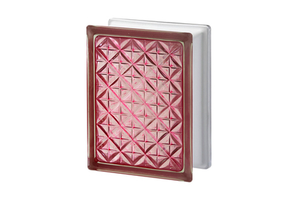 Стеклоблок Vitrablok - Империал - Актис Розовый 146x197x80