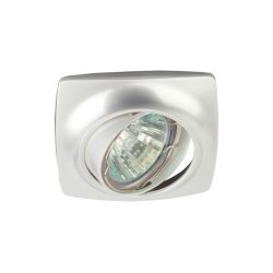 Светильник встраиваемый ЭРА KL63A PS под лампу MR16 GU5.3 поворотный перламутровое серебро | Литые встраиваемые светильники