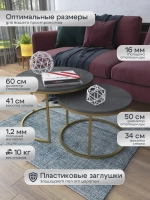 Комплект журнальных столов Акцент - ЗЗЧ - МДФ в ПВХ