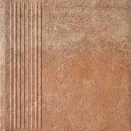 Paradyz Scandiano Rosso - Ступень с насечками рядовая 300x300