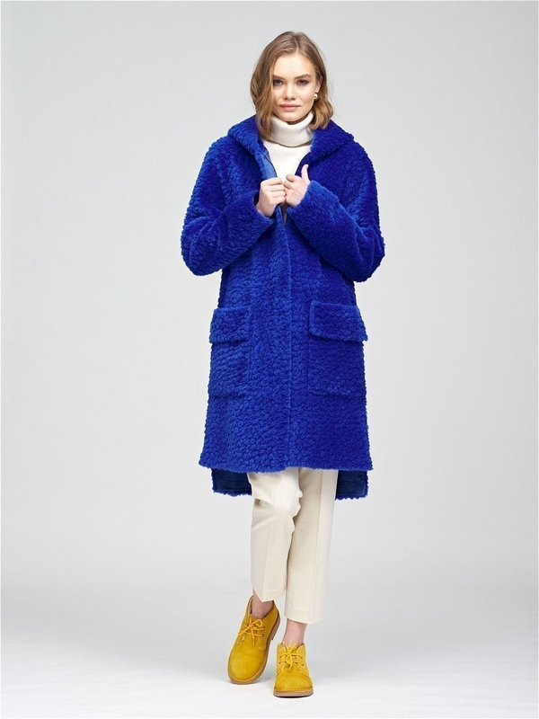 Шуба женская чебурашка тедди эко, SilverFox (арт. S1206rm012pz)