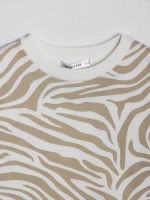 Футболка детская оверсайз укороченная базовая