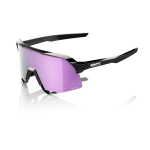 Спортивные очки с диоптриями 100% S3 Polished Black - HiPER Lavender Mirror Polarized Lens
