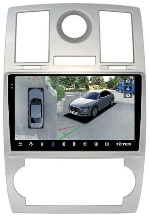 Магнитола для Chrysler 300C 2004-2007 (дорестайл) - Teyes CC3-2K-360 на Android 10, Быстрая, 2K QLED, CarPlay, 4G SIM-слот, 4 камеры в комплекте