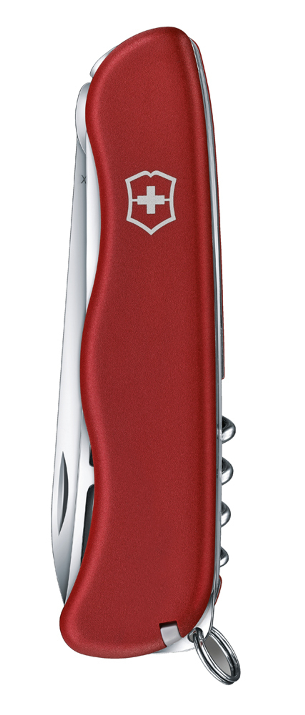 Нож Victorinox Cheese Master, 111 мм, 8 функций, с фиксатором лезвия, красный