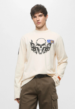 Лонгслив Heron Preston Flaming Skull