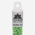 Японский бисер TOHO Round 8/0 (№47), непрозрачный глянцевый