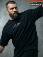 Футболка оверсайз хлопковая черная Legenda Величайший Геркулес