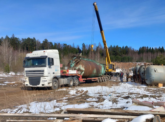 Отгрузка Б/У силосов