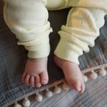 Легинсы "Нарцисс" из ажурного хлопка 0-3 м