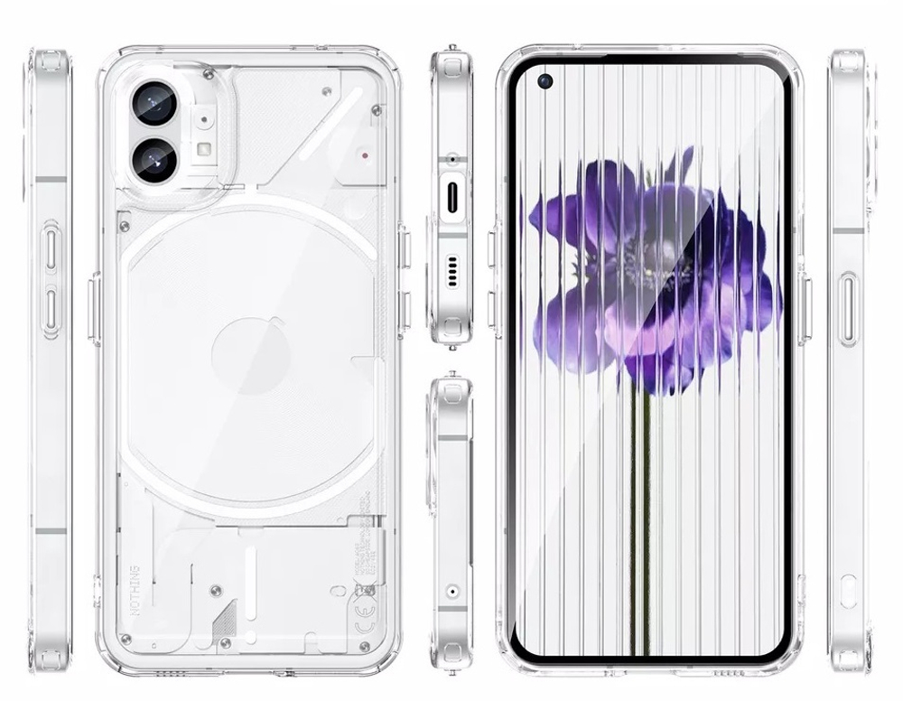 Усиленный двухкомпонентный чехол для смартфона Nothing Phone (1), мягкий отклик кнопок