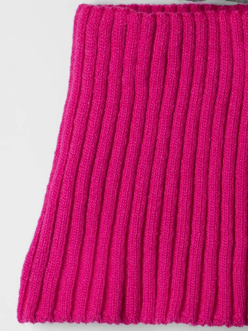 Шапка для девочки осенняя со снудом