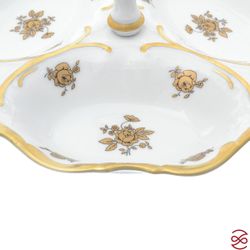 Менажница Queen's Crown Золотая роза 19 см