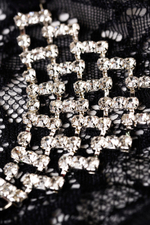 Трусики со стразами черные Joli Chantal (42-46) (Цвет: черный)