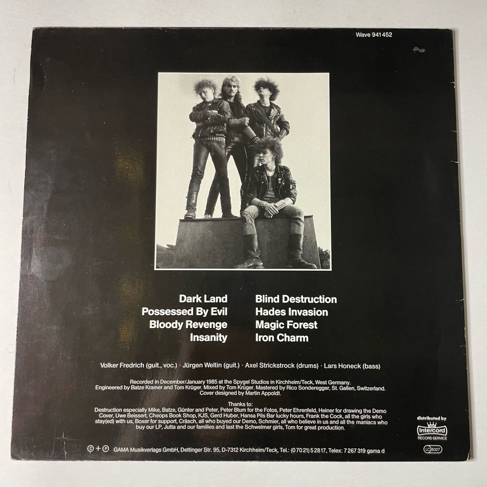 Винтажная виниловая пластинка LP Necronomicon (Germany 1986)