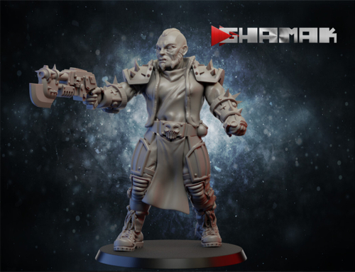 Necromunda Orlock Gang Бандит Орлок №3 с пистолетом миниатюра для dnd, днд, pathfinder, фентези, Настольная игра, НРИ, Варгейм, РПГ