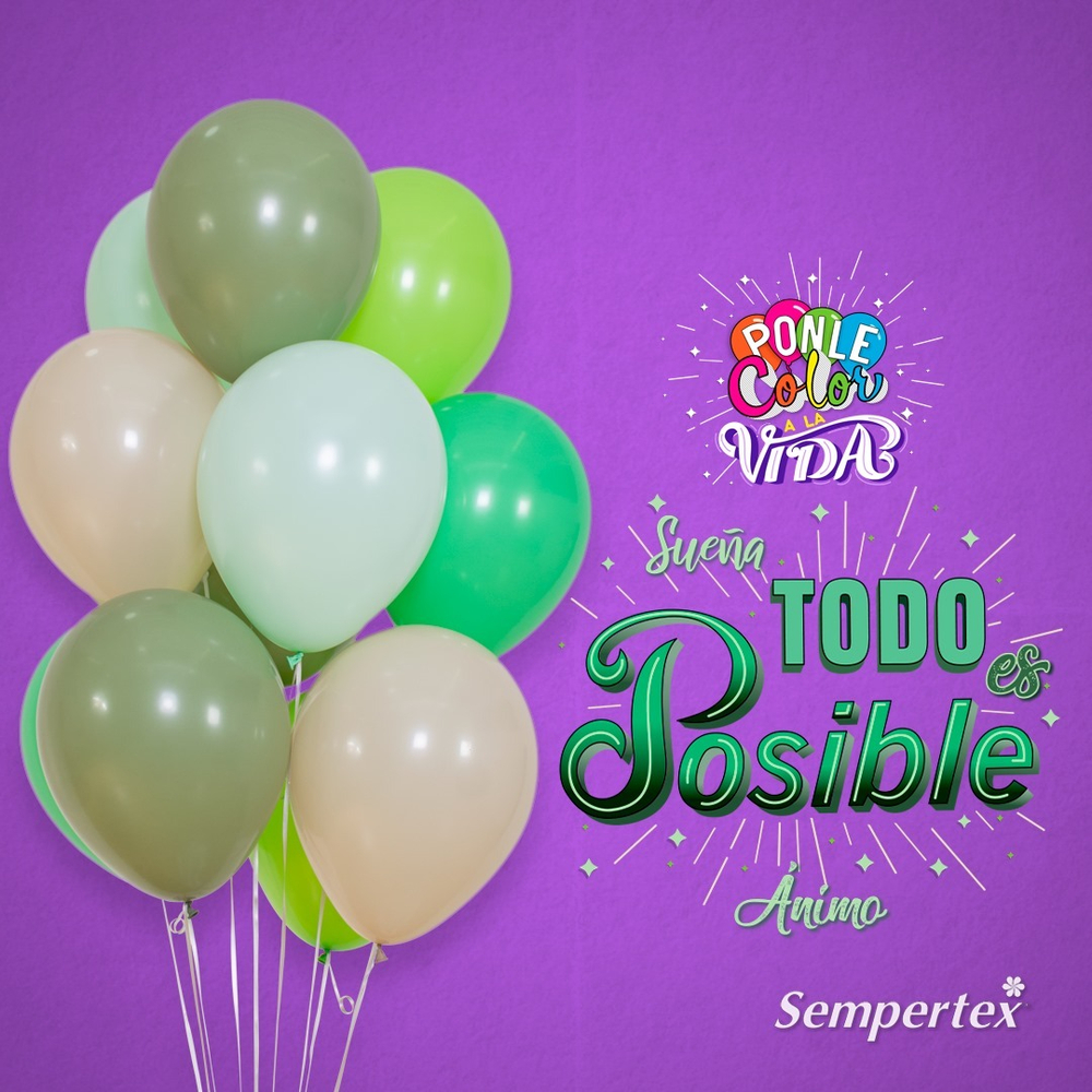 Шар 12" Зеленый, Пастель / Green 030 Sp