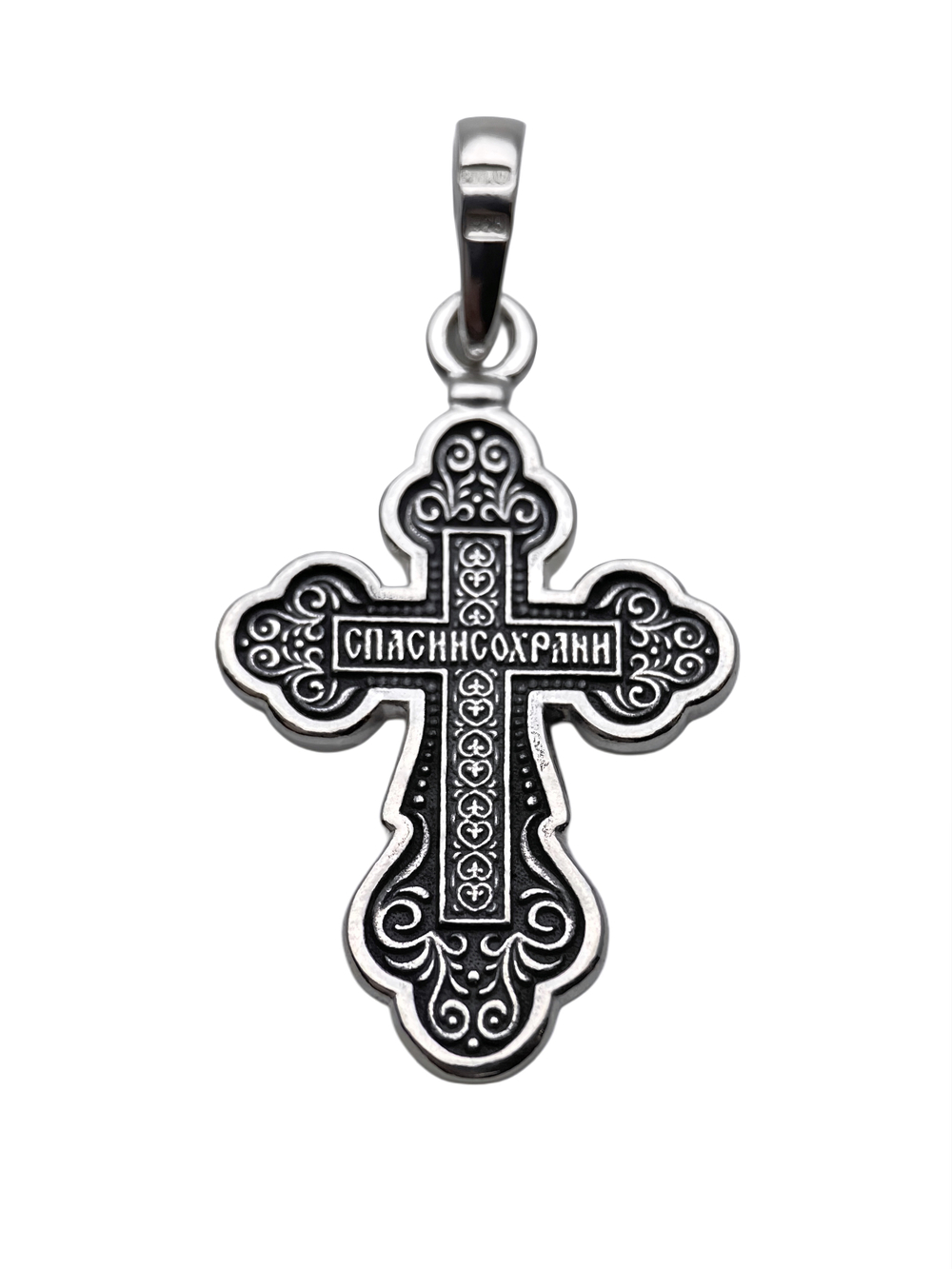 Крест из серебра/Чернение
