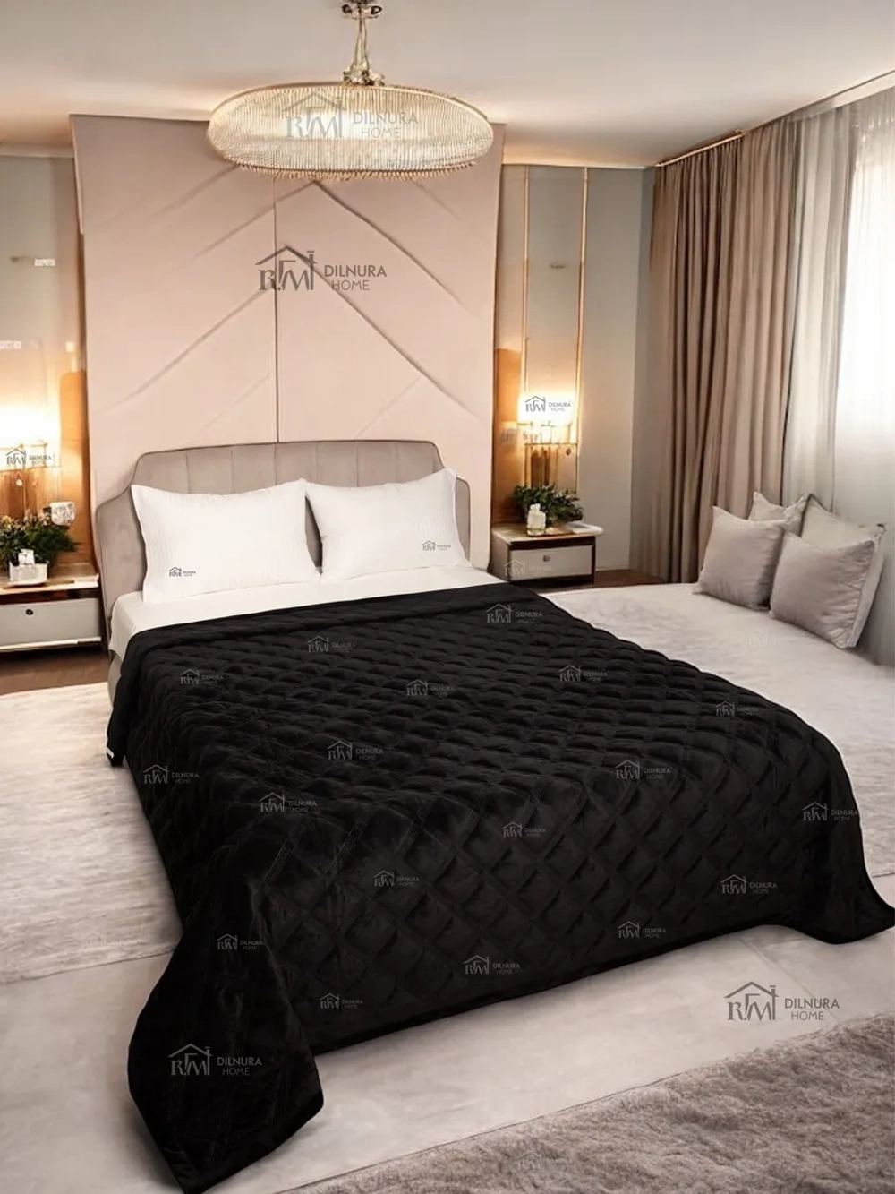 Покрывало 220х240 стеганое для кровати и дивана