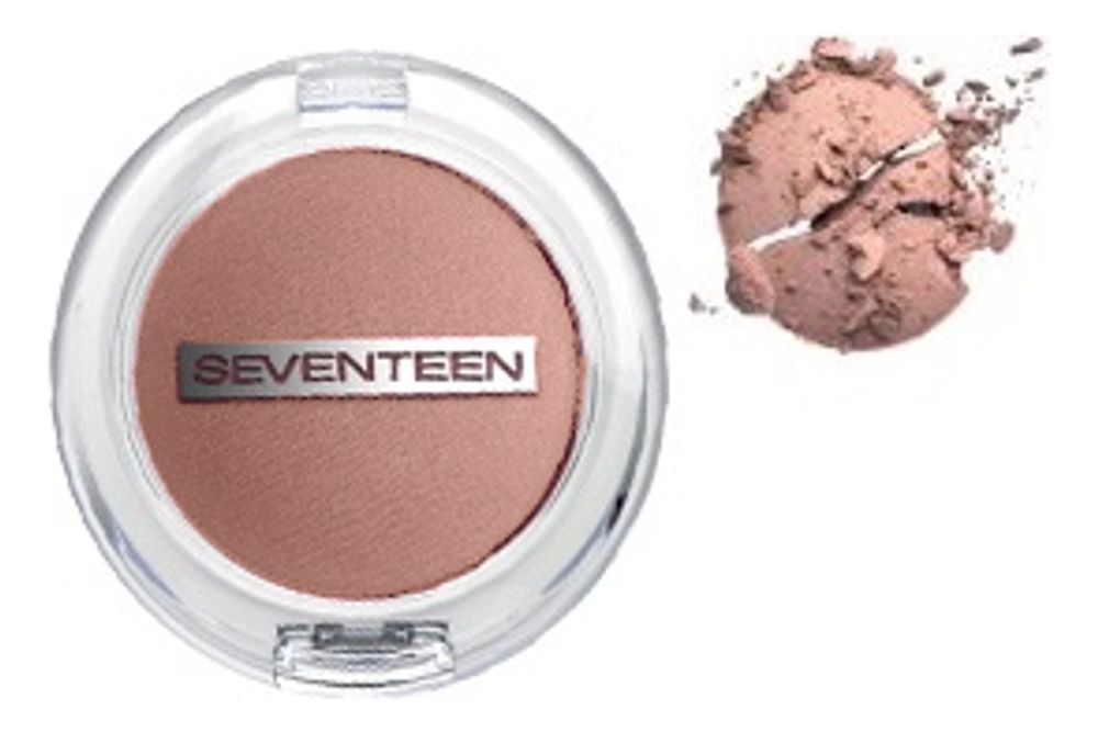 Seventeen Румяна для лица Pearl Blush Powder, компактные, перламутровые, тон №4, Фундук, 7,5 гр