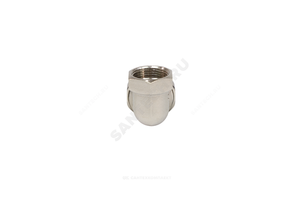 Соединитель латунь никель американка Ду 15 (1/2") угловой ВР/НР VALFEX VF.098.N.012