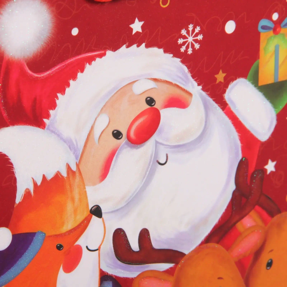 Пакет подарочный «Дедушка Мороз» 18*23*8 см, микс