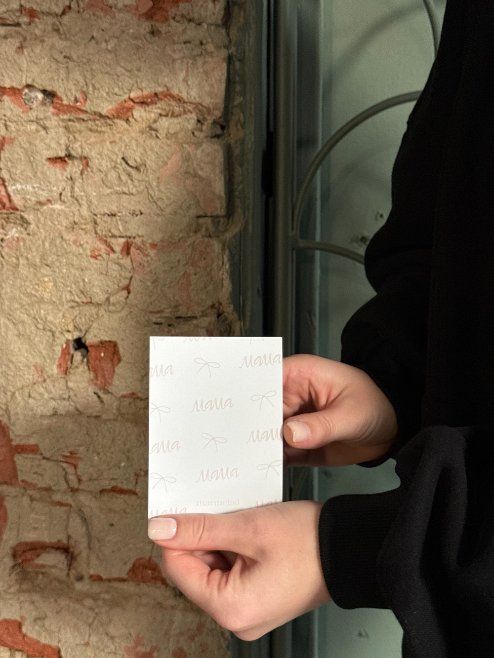 Открытка 7,5*10см - Мама-белый фон