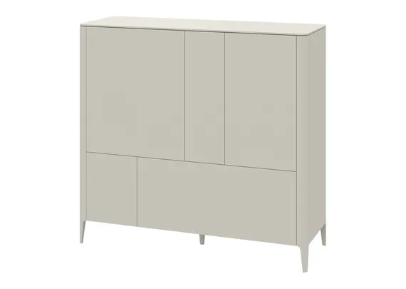 Шкаф Type 3 двери 2 ящика высота 135 см (молочный)