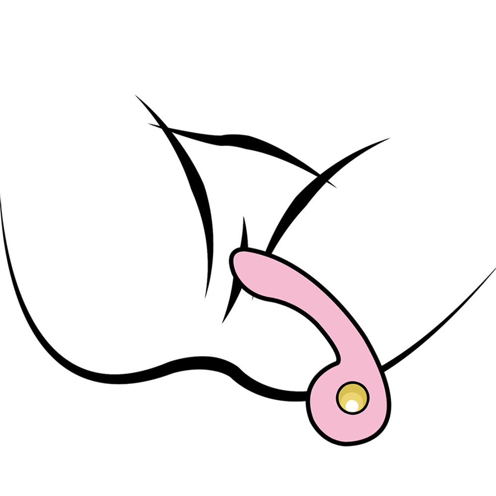 Розовый вибратор 19,9см для точки G c нагревом Youvic Bendable Heating G-Spot Vibrator CM903