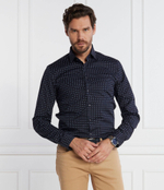 Рубашка POPLIN STRETCH PRINT SLIM SHIRT Calvin Klein - темно-синий(K10K112091)