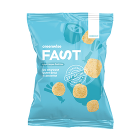 Байтсы Сметана и зелень Greenwise FAST, 80 г
