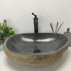 Раковина из речного камня RS01703 58*42*15 см