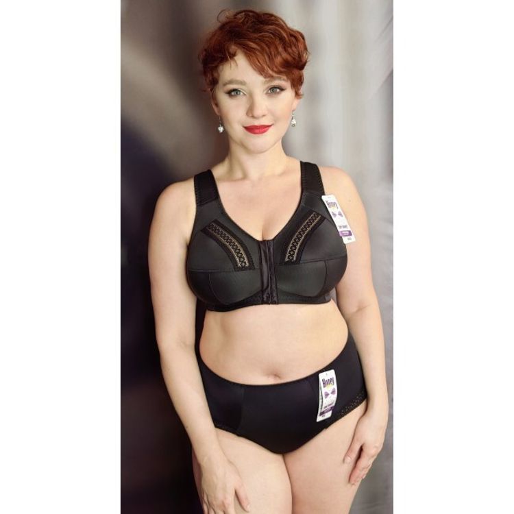 Бюстгальтер Sermija мягкая чаша с застежкой спереди (черный)