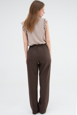 Брюки женские 04Л, коричневый #522Кор0204Л