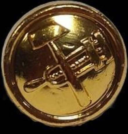 Пуговица золотая 14 мм РЖД